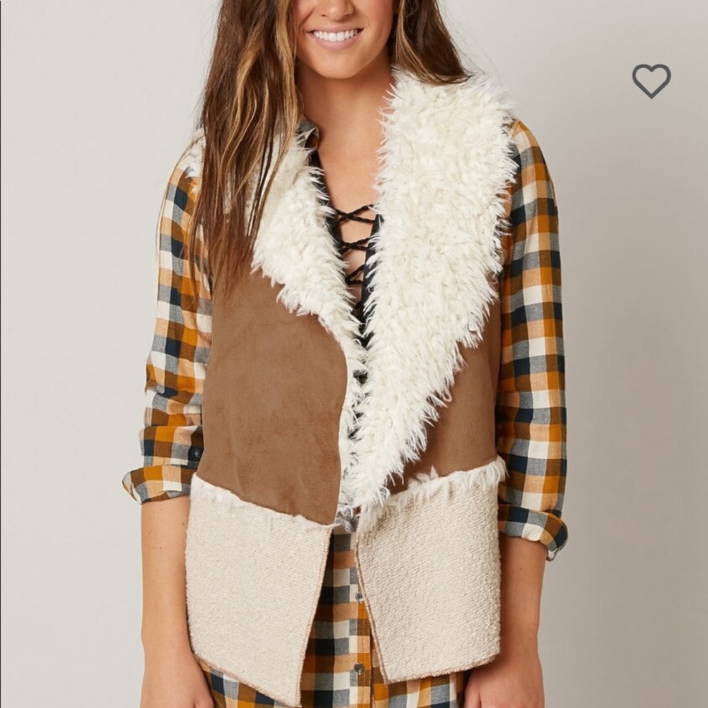 BKE Teddy Bear Flyaway Vest - Picture 1 of 9
